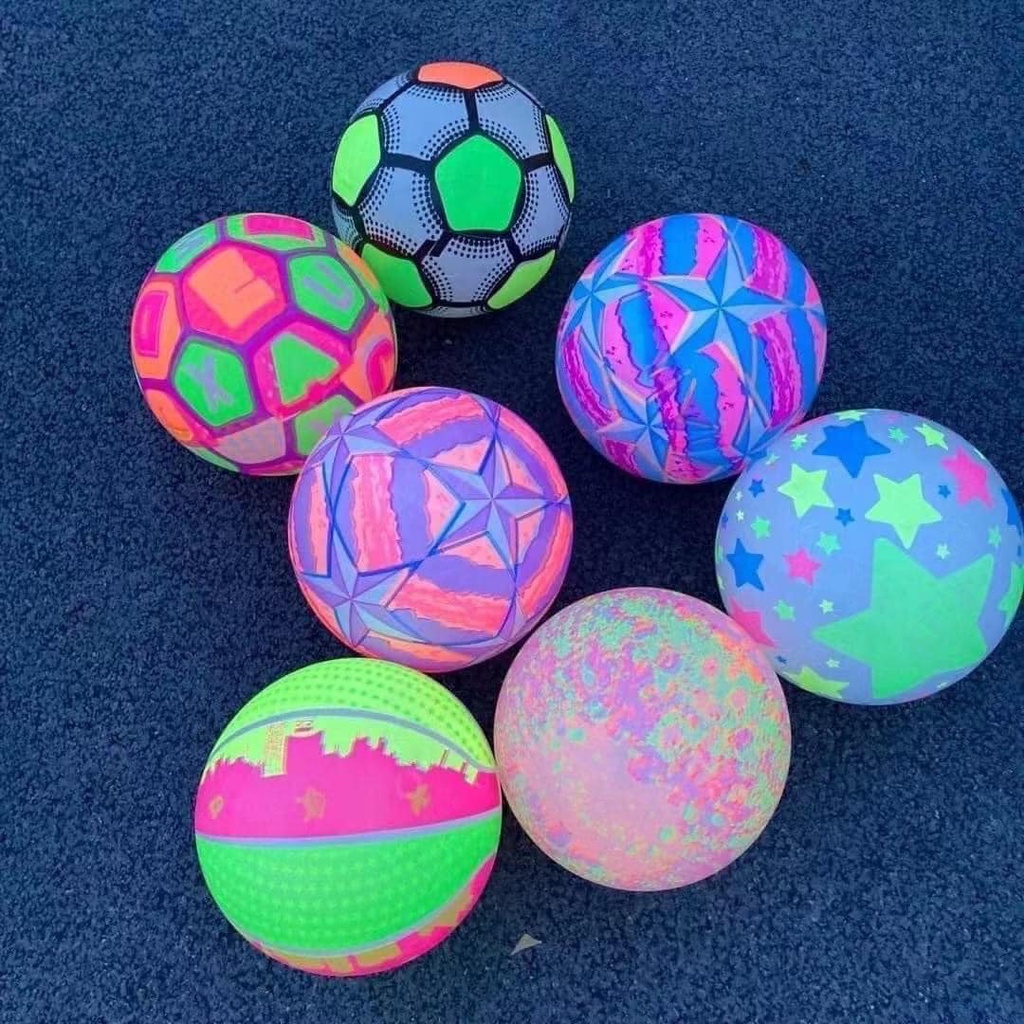 Đồ Chơi Banh Bóng Đá Phát Sáng-Banh Bóng Đá Cao Su Có Đèn Led