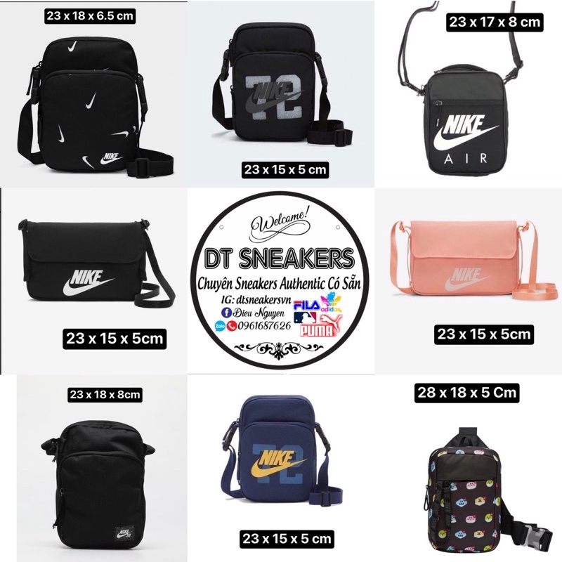 Túi đeo chéo Nike 🔴FREESHIP🔴 Túi Đeo Chéo Nike chính hãng CW9300-010 DT Sneakers Authentic