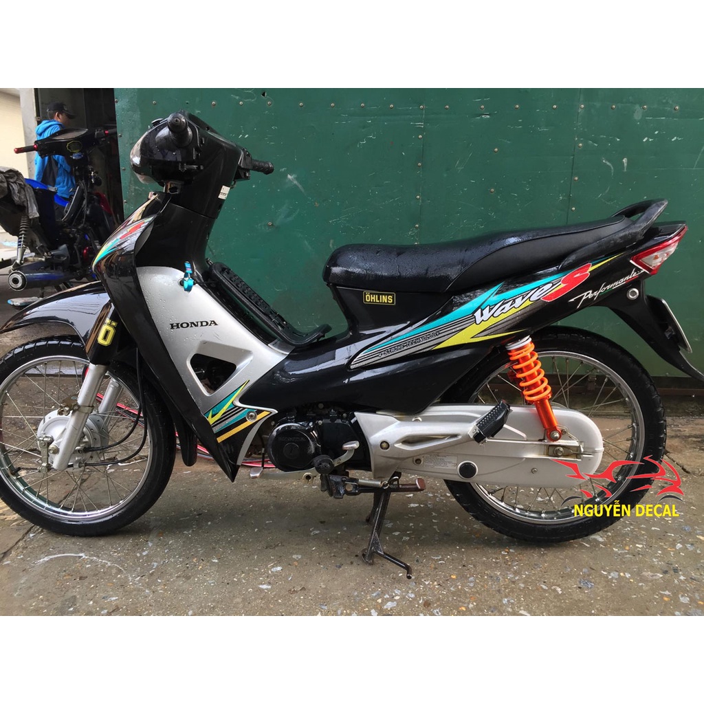 Tem xe wave s đen vàng