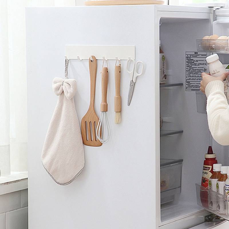 Giá Đỡ Móc Treo Đồ Gắn Tường Bằng Kim Loại Tiện Dụng Cho Phòng Tắm / Nhà Bếp