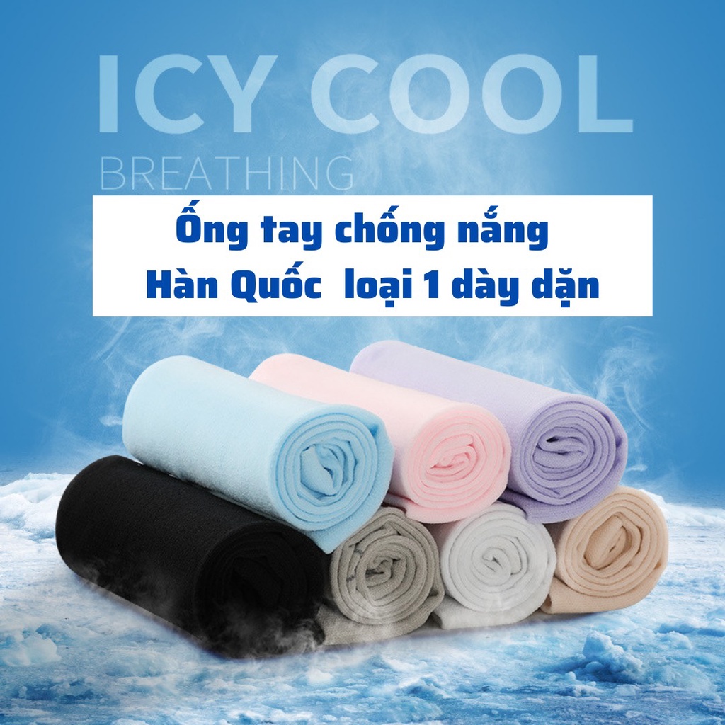 Ống tay, bao tay chống nắng xỏ ngón chống tia UV dành cho nam và nữ Hàn Quốc
