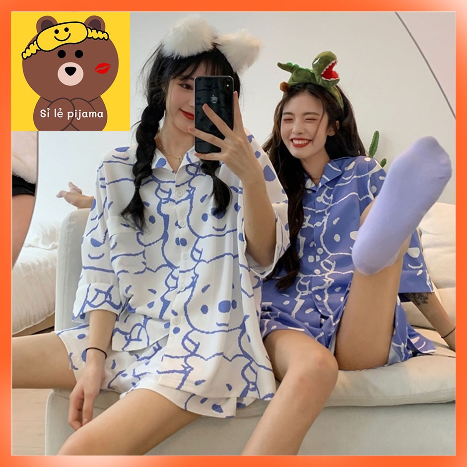 Đồ Bộ Thun Cotton ĐÙI Quảng Châu Gấu dễ thương 40-60KG