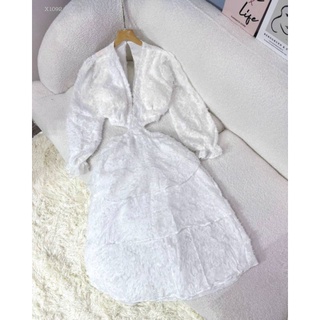 ĐẦM MAXI XANH BI KHOÉT EO