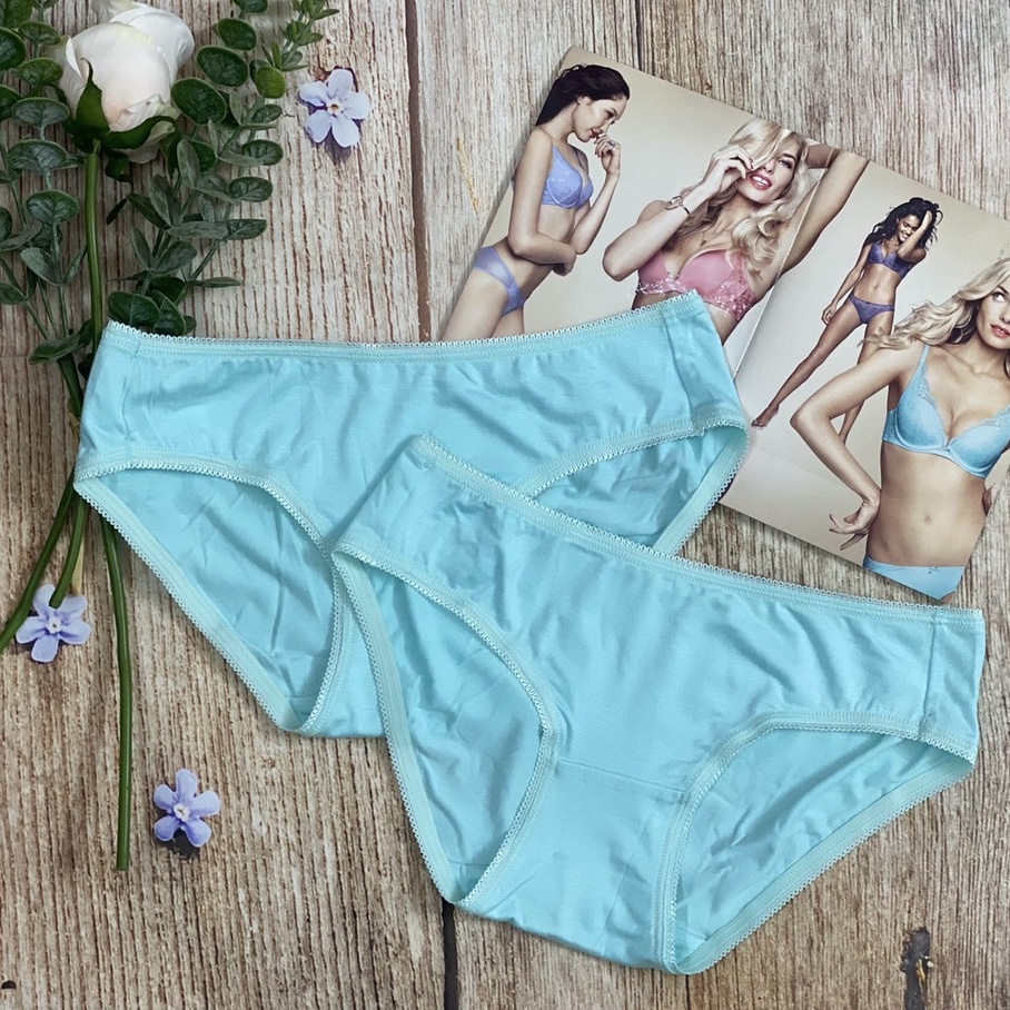 Quần lót nữ cotton cao cấp Vicci 102 mềm mại, êm ái, kháng khuẩn khử mùi màu Xanh ngọc