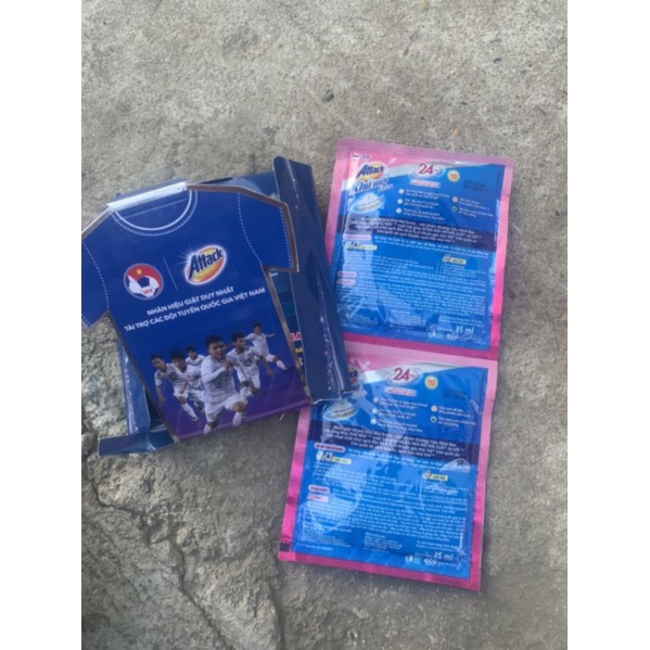 combo 2 gói nước giặt Attack khử mùi Extra MATIC 35ml