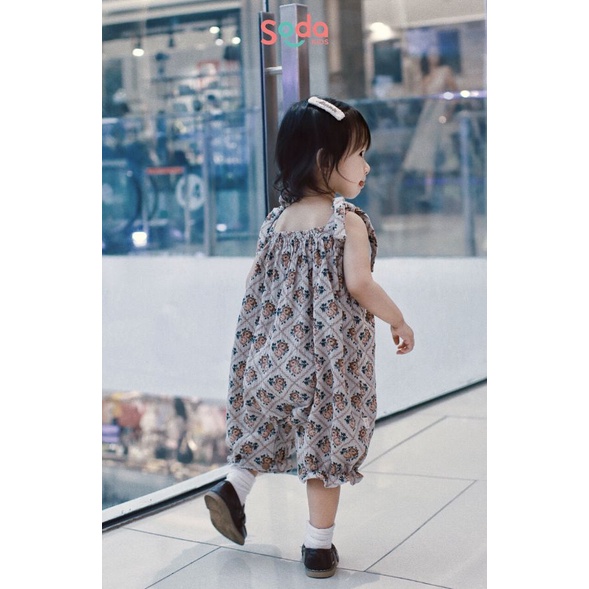 Yếm quần bé gái SODA KIDS thiết kế nơ buộc dây Hàn Quốc