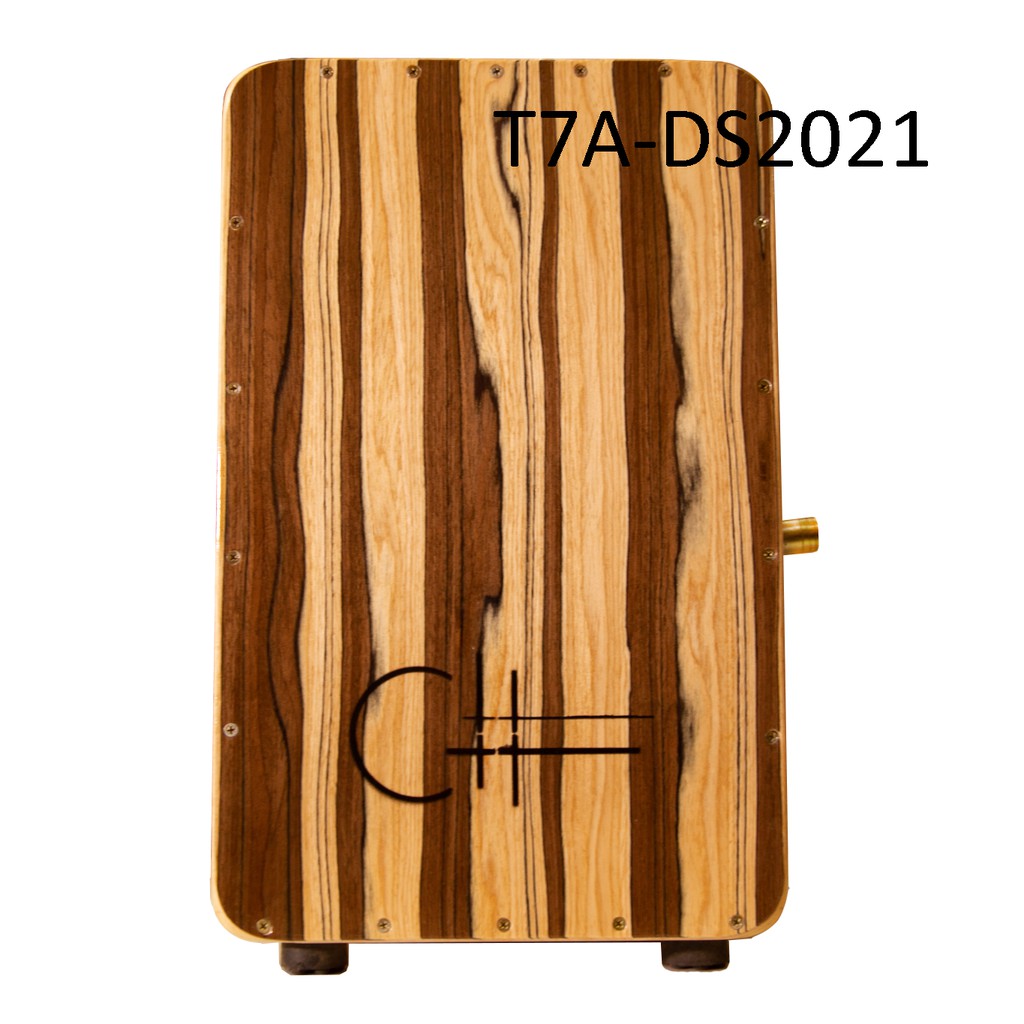 Trống Cajon T7A-DS2021 có cần gạt thay đổi âm snare bằng kim loại (TẶNG Bao Vải Xịn, Tài liệu Học Cajon)