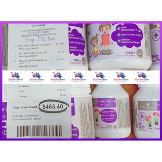 Viên tăng chiều cao Bio Island Lysine Starter