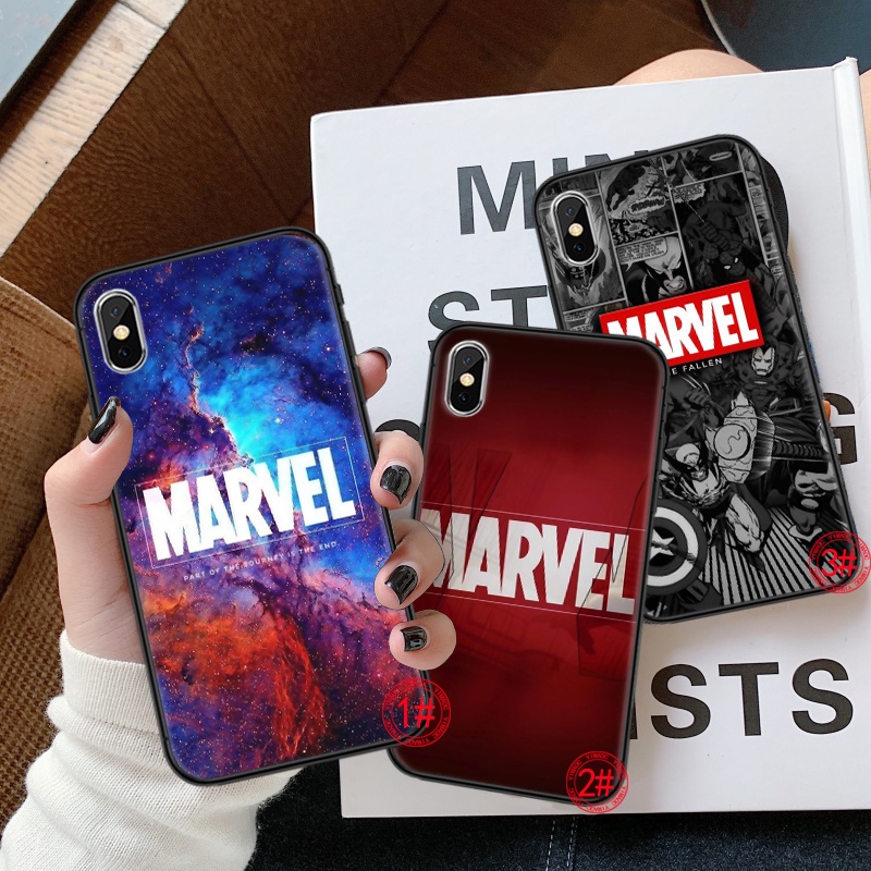 Ốp điện thoại tpu silicon mềm in hình Marvel 53GUY thích hợp cho iPhone 6 6S 7 8 Plus X XS XR 11 Pro Max
