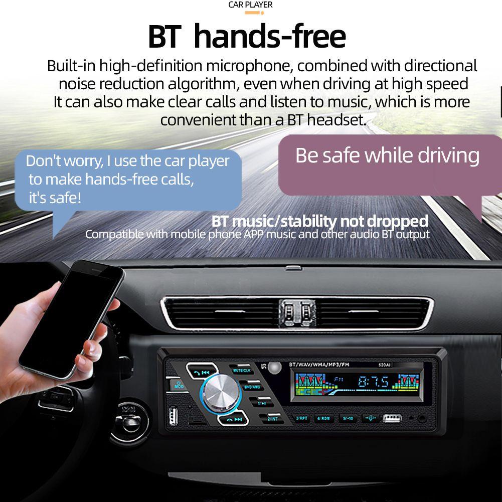MYRONGVN Máy Phát MP3 12V FM / USB / AUX Âm Thanh Nổi Tích Hợp Bảng Điều Khiển Dành Cho Xe Hơi