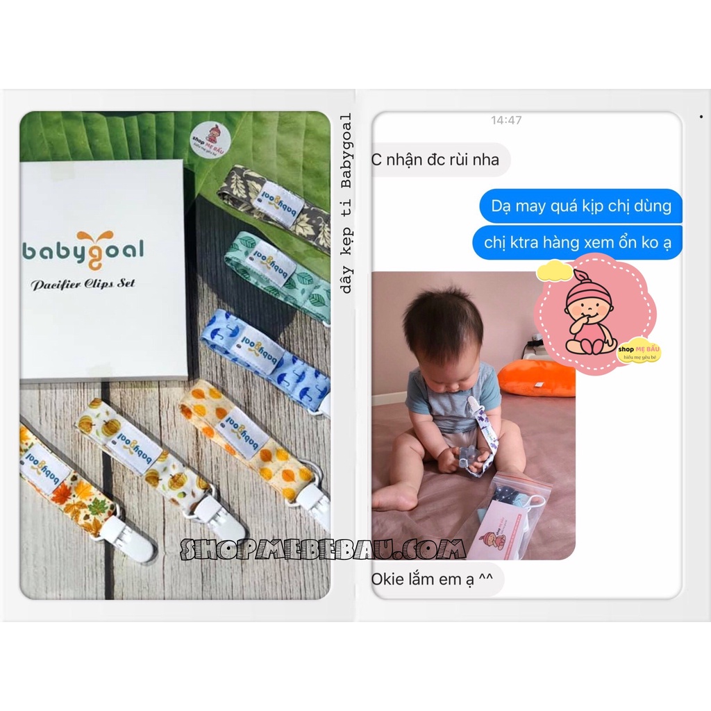 Giá 1 dây. Dây kẹp ti giả Babygoal, Yoofoss & Liname