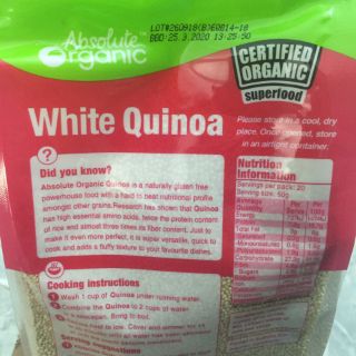 QUINOA ( DIÊM MẠCH ) NHẬP KHẨU TÚI 1000g
