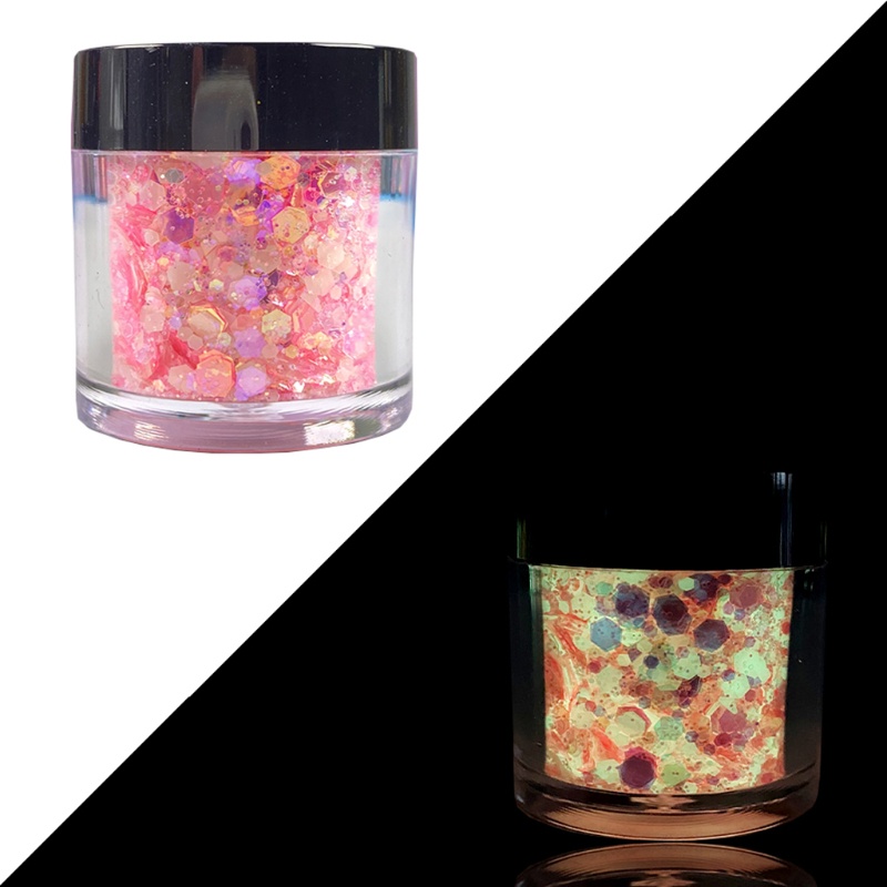 Bột Kim Tuyến Lấp Lánh Phát Sáng Trong Bóng Tối Trang Trí Móng Tay Và Cơ Thể