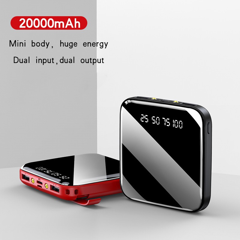 Sạc dự phòng siêu mỏng KJ02 20.000mAh 2A họa tiết hoạt hình dễ thương