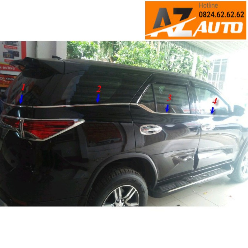 Nẹp chân kính Fortuner 2017-2021