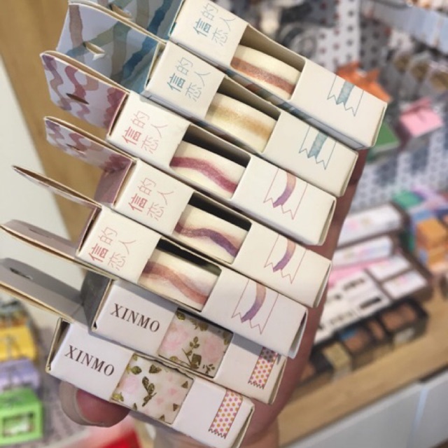Băng Dán lẻ washi tape 10mm (5m)
