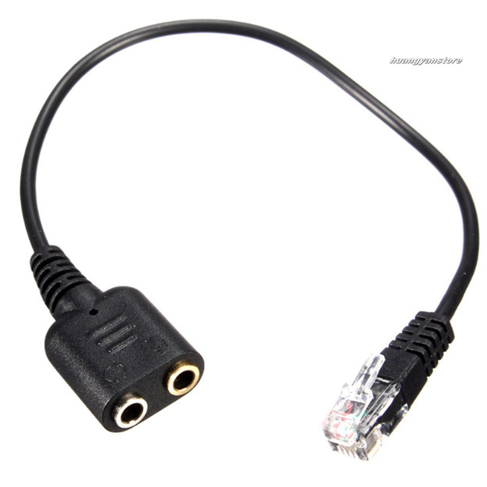 Dây Cáp Chuyển Đổi Âm Thanh 3.5mm Sang Rj9 Dành Cho Điện Thoại Pc