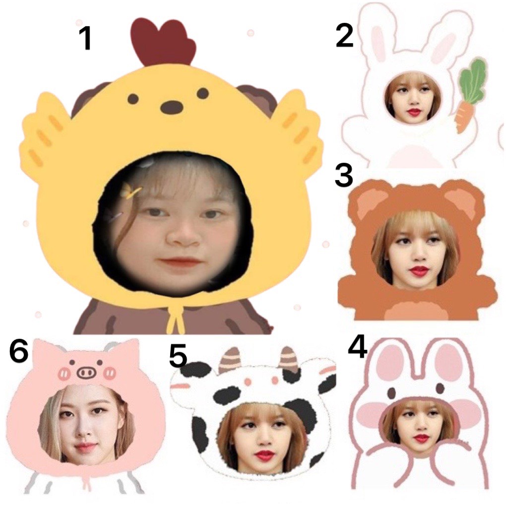Stiker dán in theo yêu cầu 15 hình Size to /ảnh dán ghép mặt cắt tỉa theo hình