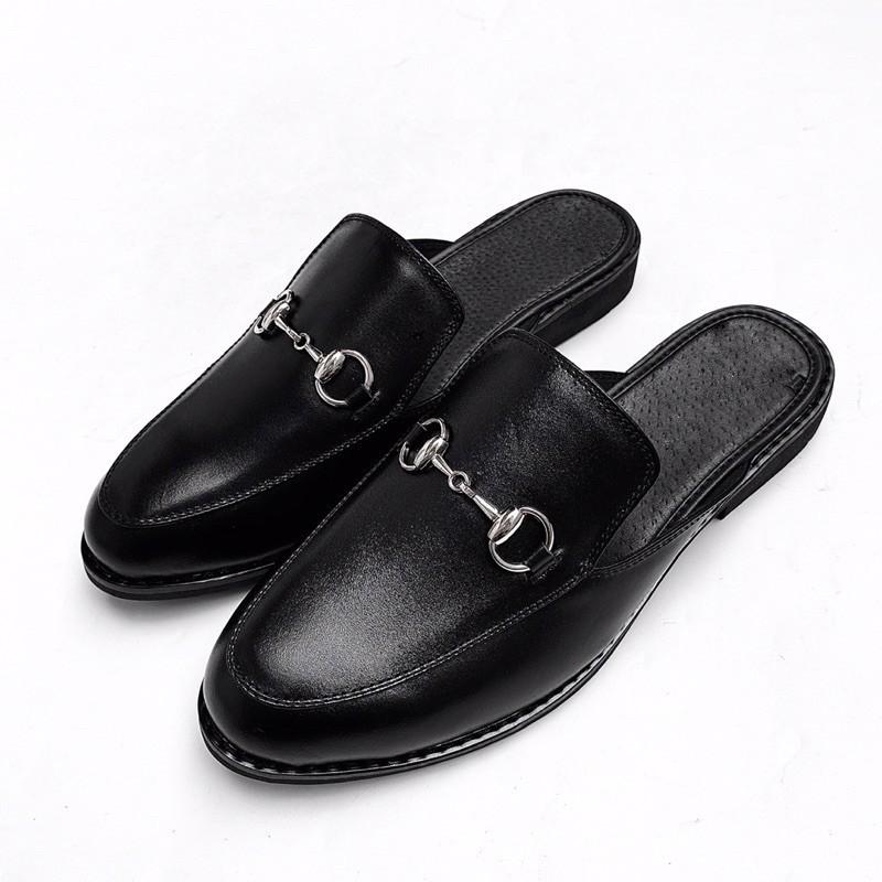 Giày Sục Nam Cao Cấp Giày Mọi Nam Đế Cao Su Mẫu Mới Thiết Kế Dây Xích Vô Cùng Hấp Dẫn - GS01