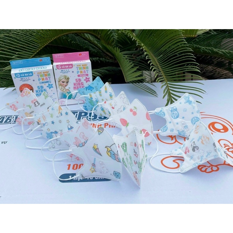 10 Cái Khẩu Trang 5D Bé Thịnh Phát 5D KIDS MÁK (3-10tuoi)