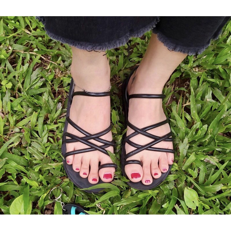 Dép Sandal Quai Chéo Xỏ Ngón - Dép Cao Su Bác Hồ