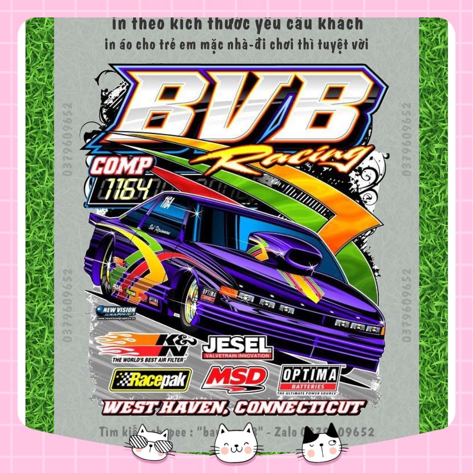 Hình in lên áo Xe đua BVB Racing nhiều kích thước