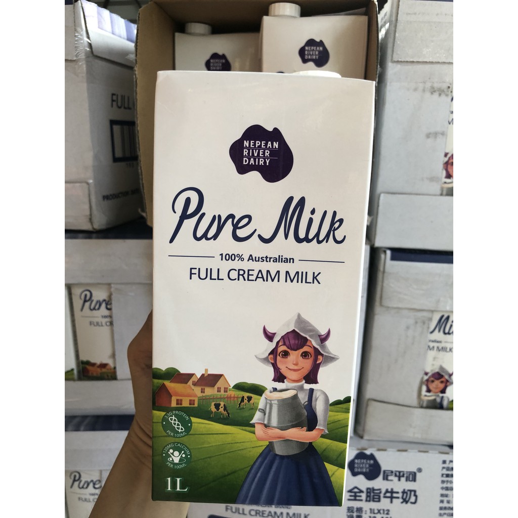 Hộp 1L - Sữa tươi Pure Milk nhập khẩu từ Úc