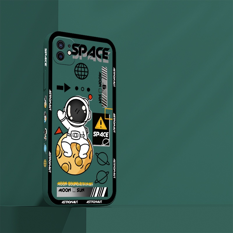 Ốp Điện Thoại silicon mềm ốp lưng phi hành gia Nasa thích hợp cho iphone x xs 11 pro max SE 2020