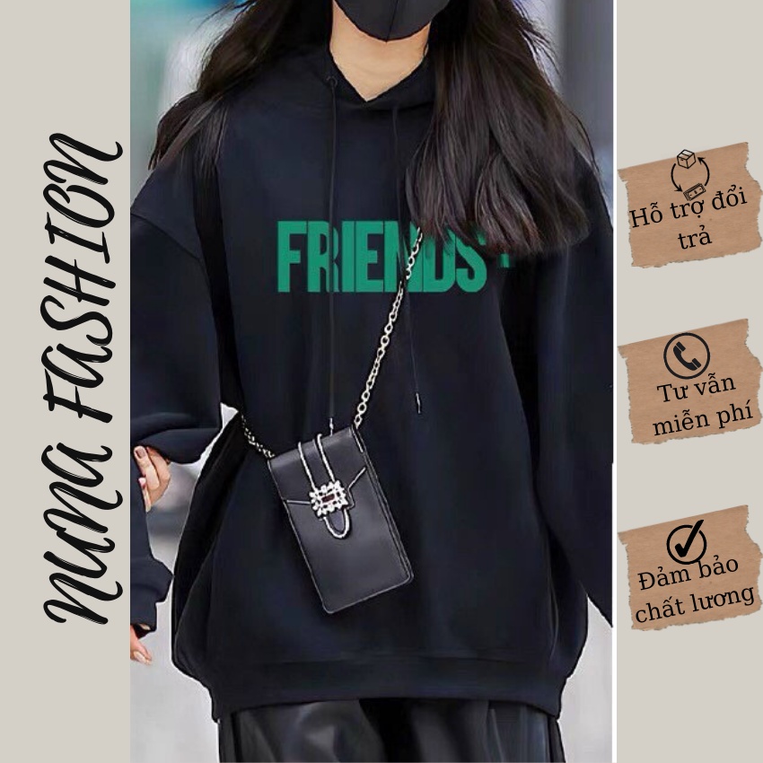Áo Hoodie nam nữ phong cách Hàn Quốc oversize, Áo Sweater nỉ siêu đẹp form rộng Unisex dài tay NUNA FASHION HD07