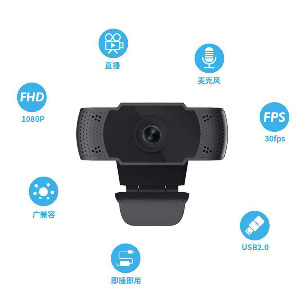 Webcam Máy Tính 480p / 720p / 1080p Hd Usb Tích Hợp Micro | BigBuy360 - bigbuy360.vn