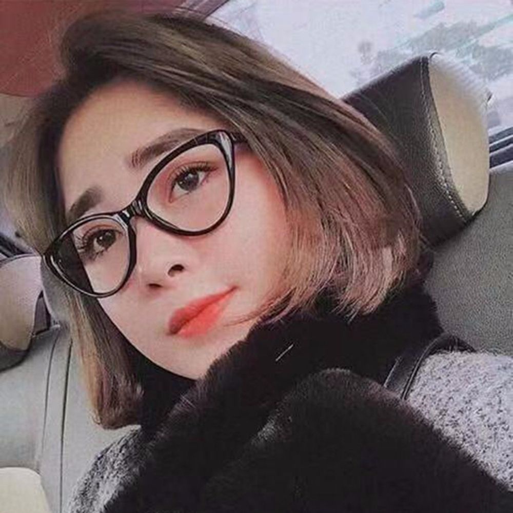 Kính Mát Gọng Tròng Tròn Chống Bức Xạ Họa Tiết Da Báo Màu Gradient Thời Trang Cho Nữ