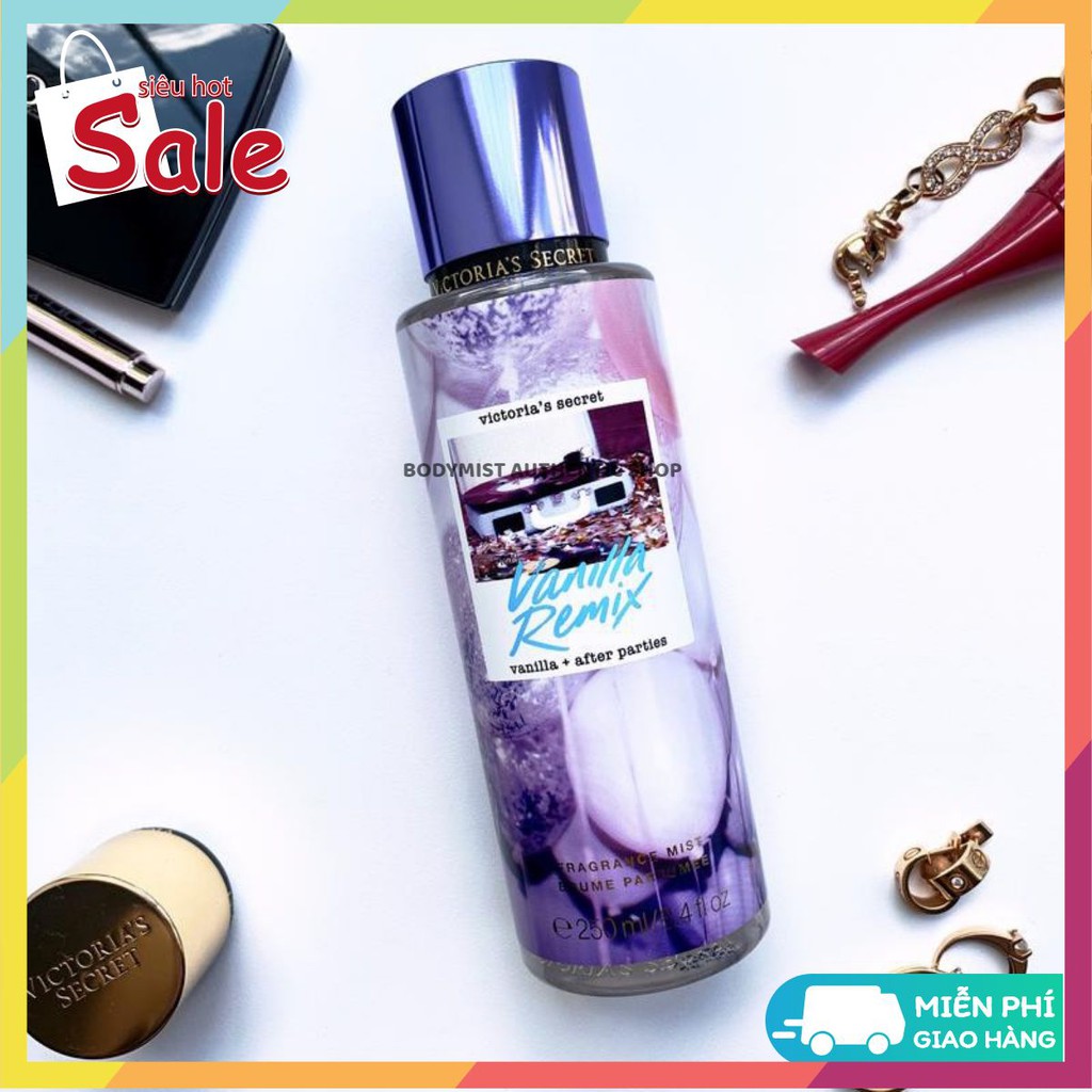 Xịt Thơm Body Victoria’s Secret Vanilla Remix _ [𝑩𝒐𝒅𝒚𝒎𝒊𝒔𝒕 𝑨𝒖𝒕𝒉𝒆𝒏𝒕𝒊𝒄] | Thế Giới Skin Care