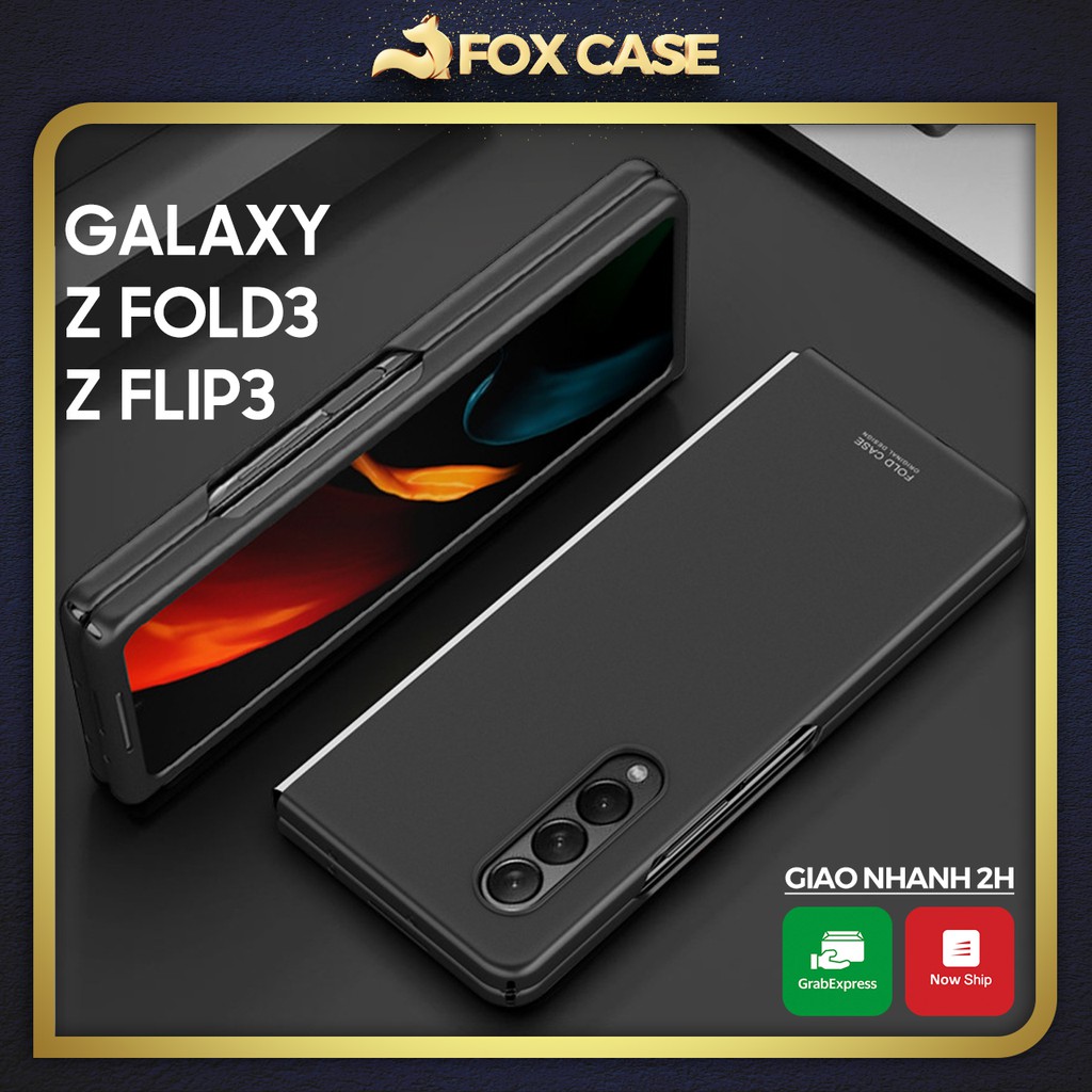 Ốp Z Fold 5, Z Fold 4, Z Fold4, Z Fold 3, Z Fold5 mặt lưng nhựa nhám, chống bám vân tay, màu trơn, mỏng nhẹ - Fox Case