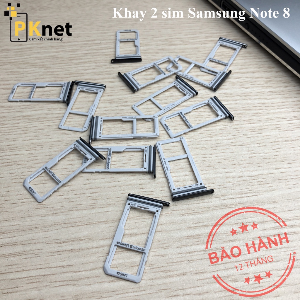 Khay 2 sim NOTE 8 Đen và Xanh [Chính hãng, hàng bóc máy]