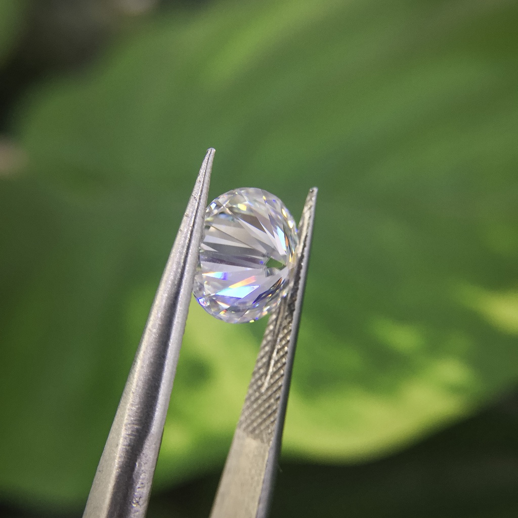 Kim cương nhân tạo Moissanite Monte cao cấp - nước D độ sạch VVS1, thử bút lên vạch đỏ