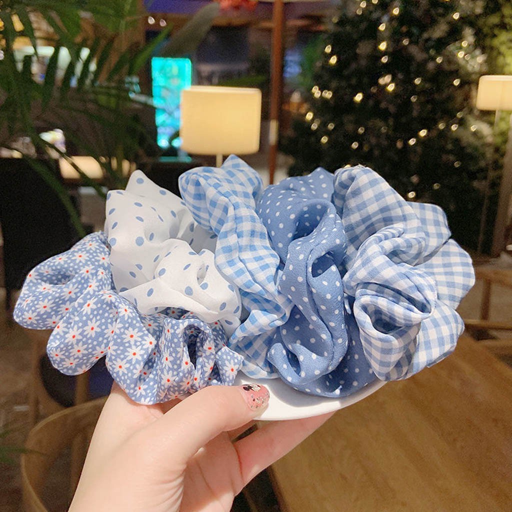 Dây Buộc Tóc Scrunchies Hàn Quốc Nhẹ Nhàng Sang Trong Buta Sr04