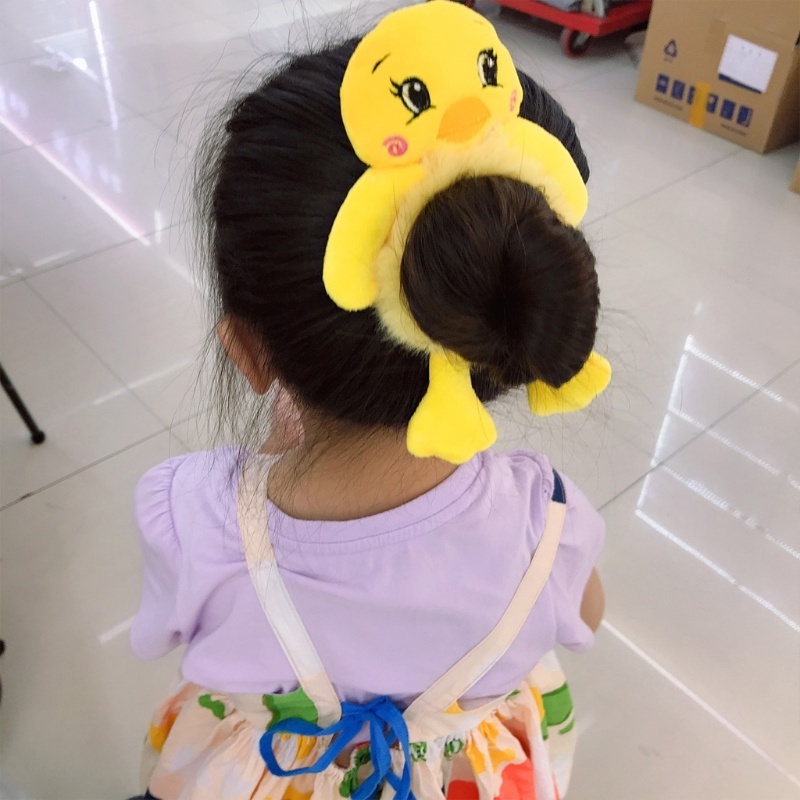 Dây Buộc Tóc Đính Thú Bông Hoạt Hình Dễ Thương Cho Nữ