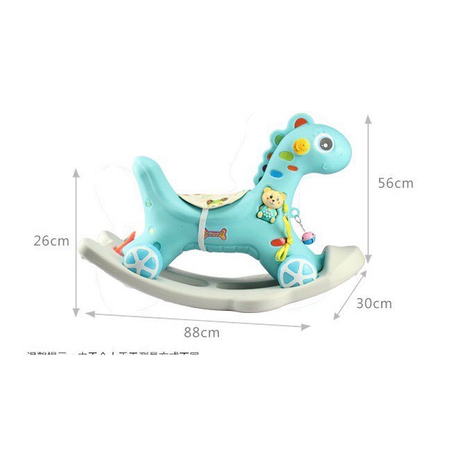 Ngựa Bập Bênh, Xe Chòi Chân Cho Bé Yêu 2in1 Có Nhạc Siêu Dễ Thương Cho Bé