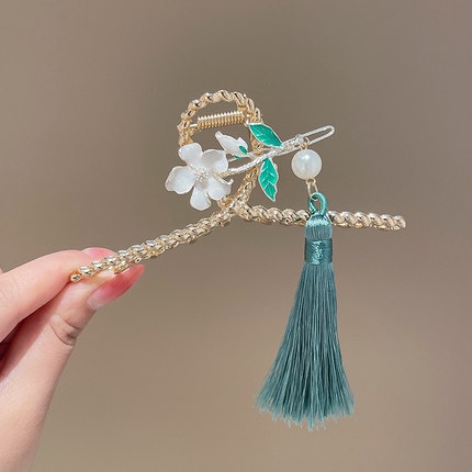 Kẹp Tóc Gấp Hình Nơ Ngọt Ngào Phong Cách Hàn Quốc