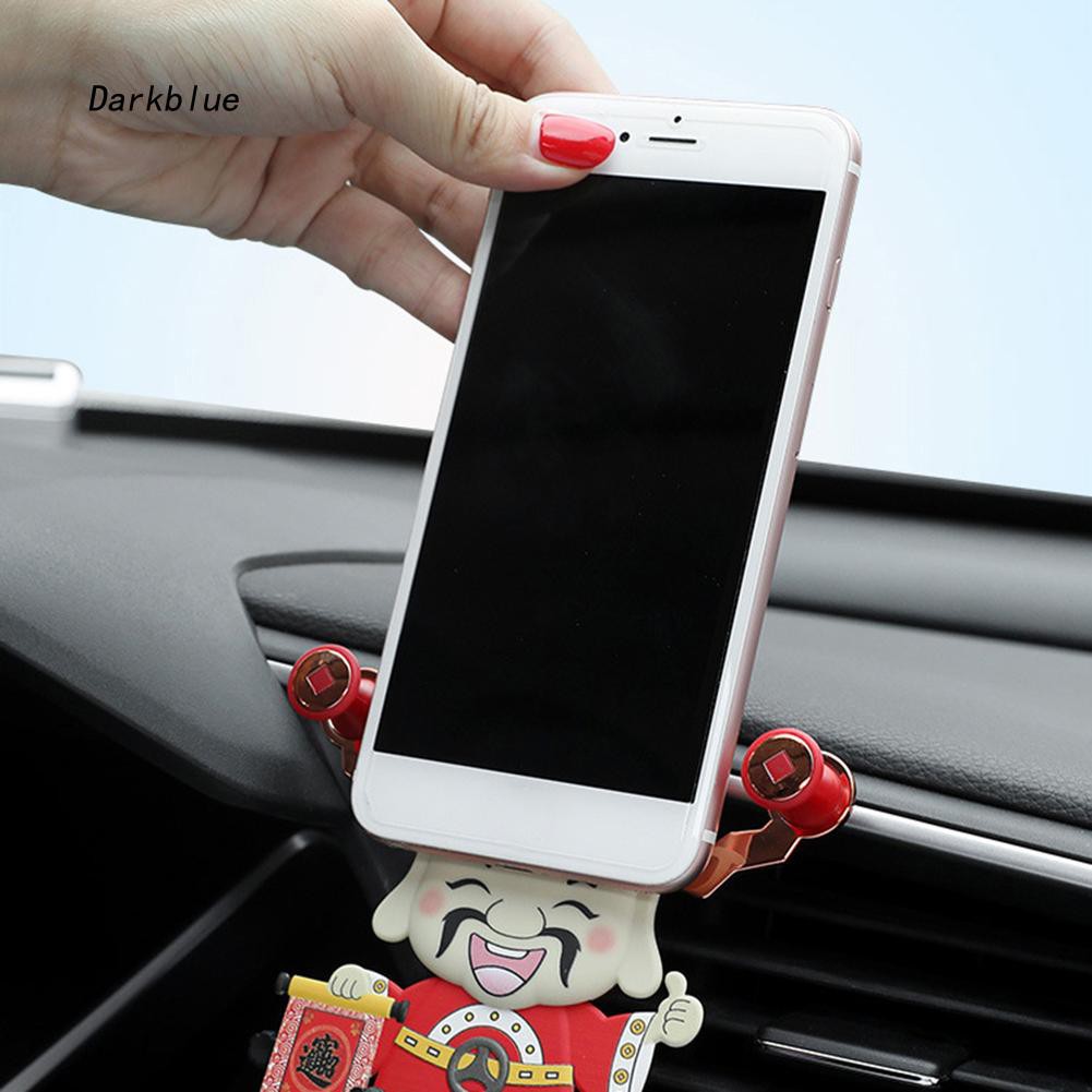 Giá đỡ điện thoại gắn lỗ thông khí xe hơi tiện lợi kiểu dáng ông thần tài dễ thương | BigBuy360 - bigbuy360.vn