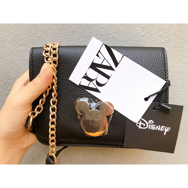 Túi Đeo Chéo Nữ Zaza Xuất Dư Họa Tiết Mickey