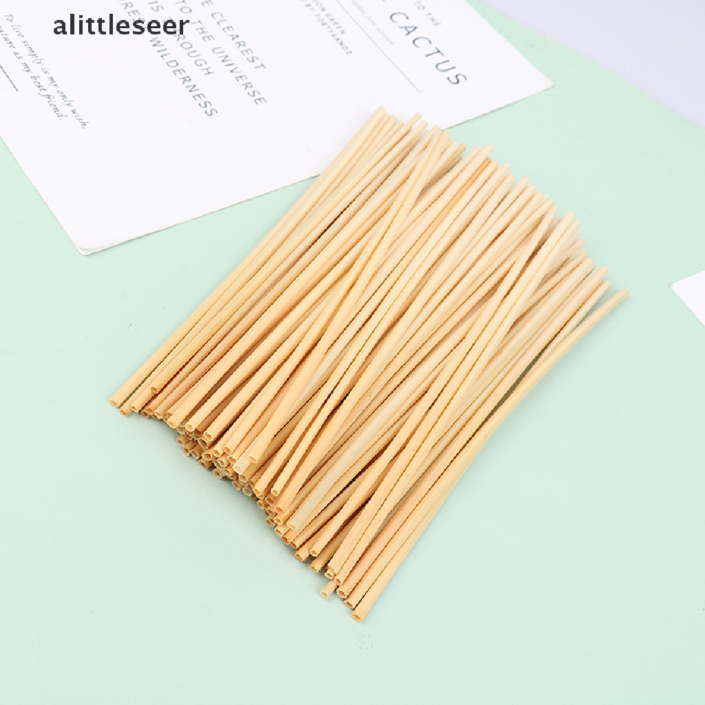 Set 100 Ống Hút Rơm Lúa Mì Phân Hủy Được Thân Thiện Với Môi Trường