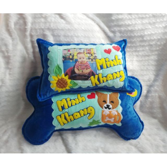 Bộ gối nằm và ôm handmade cho bé