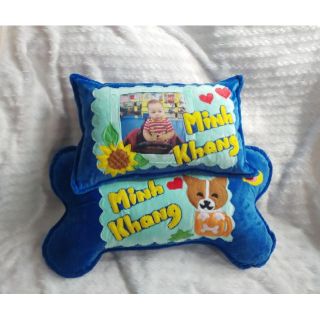Bộ gối nằm và ôm handmade cho bé