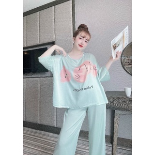 Đồ Bộ Dài Lụa Latin Freesize 40-60kg From Cánh Dơi
