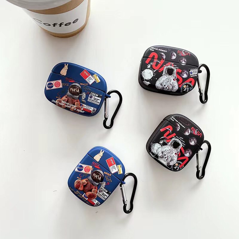 Vỏ Bảo Vệ Hộp Sạc Tai Nghe Airpods 1 / 2 / Pro Hình Phi Hành Gia / Gấu / Logo Nasa Độ | BigBuy360 - bigbuy360.vn