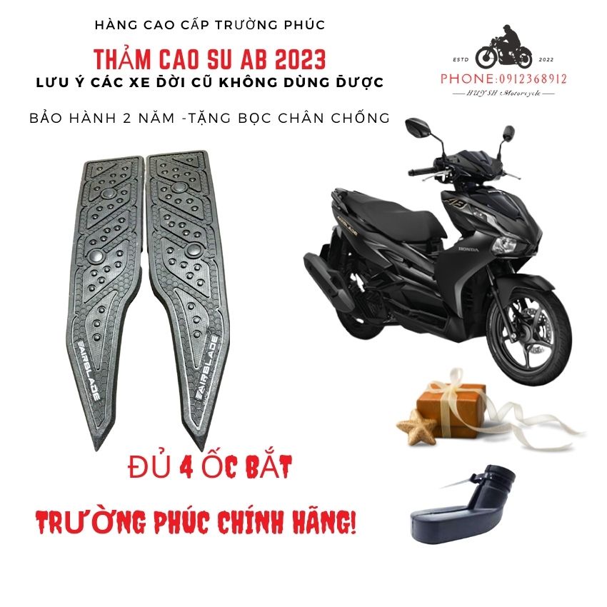 Thảm Lót Chân AB 2023 - Thảm Lót Chân Cao Su AB AirBlade 160-125cc 2023 Đời Mới