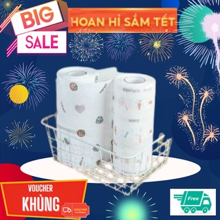 Giấy lau bếp đa năng Khăn giấy đa năng lau bếp cuộn 40 tờ Kichemo