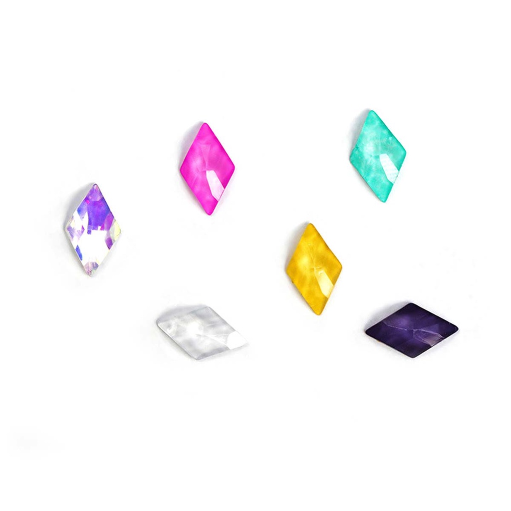 (Hàng Mới Về) Kim Cương Giả Trái Tim 3D Trang Trí Móng Tay Nghệ Thuật Cho Nữ