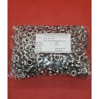 Khoen ore khoen mắt cáo khoen oze từ 4mm đến 12mm bằng inox không gỉ - 100 cái / túi